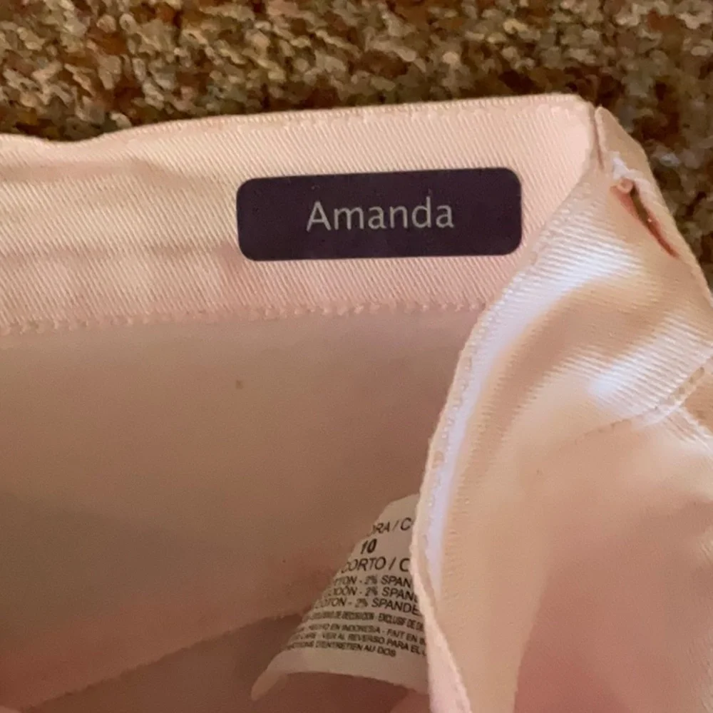 Gloria Vanderbilt Amanda Jeans. Size 10 Short Light pink EUC - Picture 6 of 14